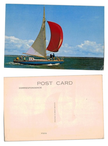 Postcard vintage sailing - -,