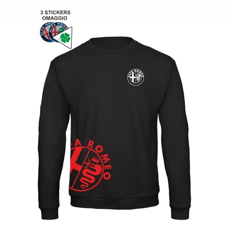 Felpa girocollo alfa romeo - felpa,