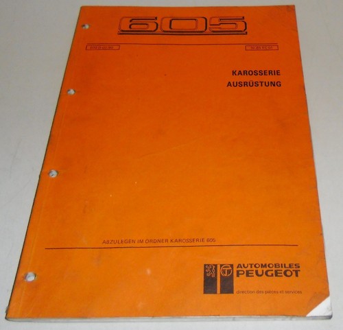 Manuale officina peugeot 605 - manuale,