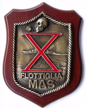 CREST  X FLOTTIGLIA MAS         (  MILITARE MILITARIA NO ELMETTO )