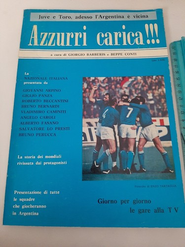 Azzurri carica raro libro - carica,