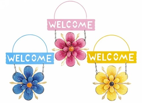 Welcome flower sign - 1, x