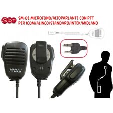 SM-01 MICROFONO/ALTOPARLANTE CON PTT PER ICOM/ALINCO/STANDARD/INTEK/MIDLAND