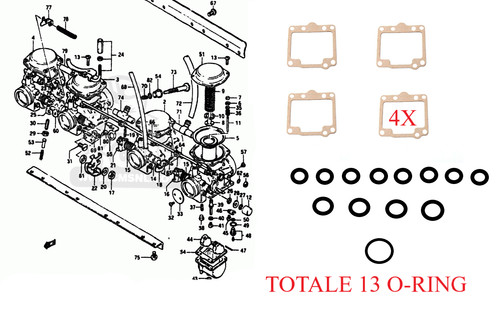 13x oring 4 guarnizioni - +,