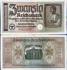 20 Reichsmark 1939 1945