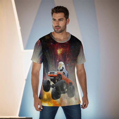Shirt monster truck parakeet - monster,