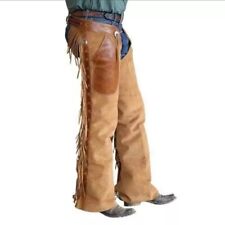 Uomo Chap Cowboy Buck Skin