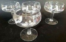 4 Bicchieri Buton Rosso Antico vintage anni ''50/'60 - 10 cl