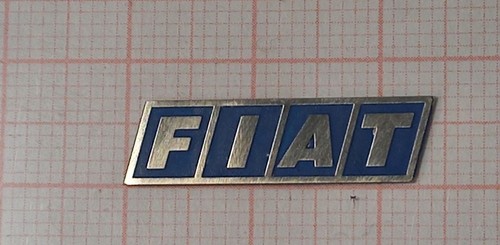 Logo fiat metallo per - fiat,