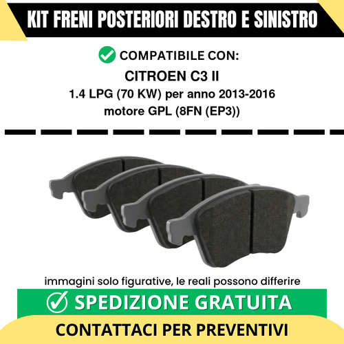 Pastiglie freno posteriori - pastiglie,