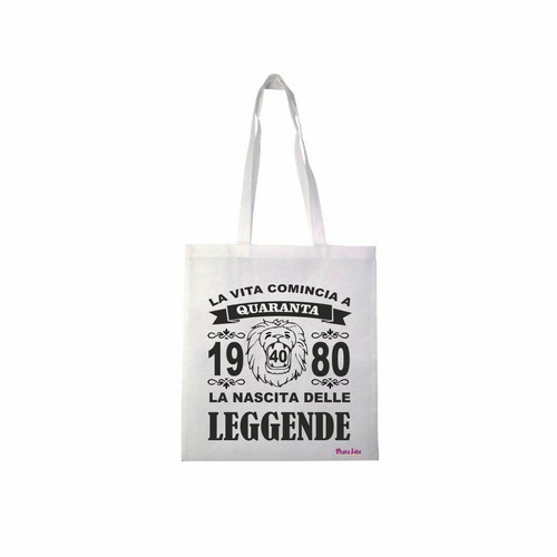 Borsa poliestere 36x40 scritta - poliestere,