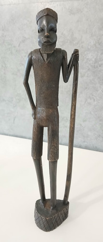 Statuetta etnica legno uomo - etnica,