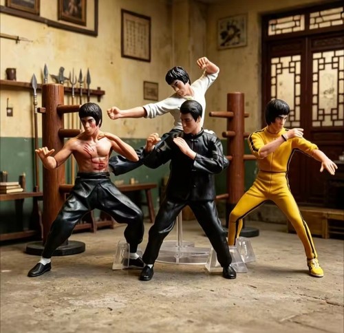 4pcs 8cm bruce lee figures - 8cm,