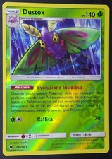 DUSTOX  28/214 Rara Holo Reverse in Italiano POKEMON Sole Luna Tuoni Perduti
