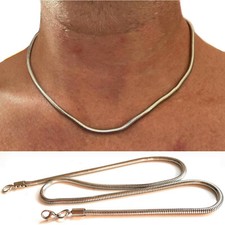 COLLANA SNAKE IN ACCIAIO INOX 50 CM  x 3 MM DA UOMO E DONNA