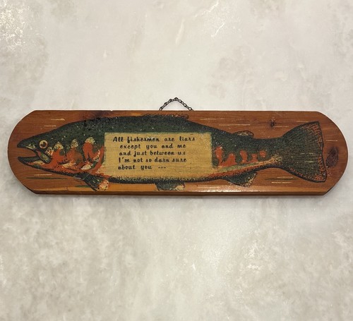 Insegna pesce legno pescatore - insegna,