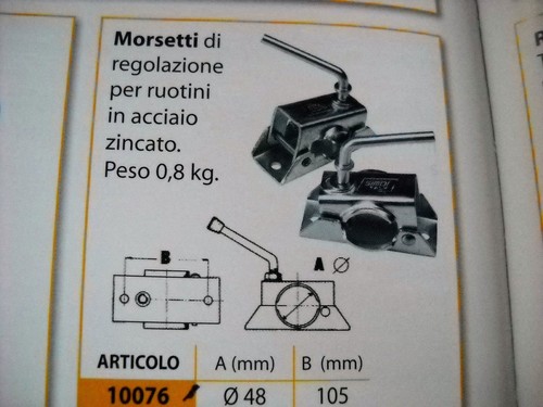 Morsetto acciaio serraggio - acciaio,