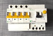 Moeller Eaton Interruttore Diff. Xpole PLS6-C25/4 + Xpole PBSM-404/03 Blocco Dif