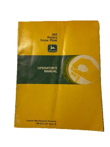 John deere 260 spazzaneve - john,