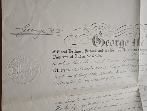 Autograph giorgio vi - autograph,