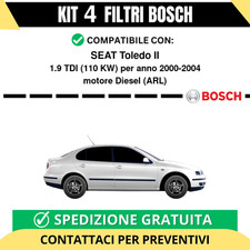 KIT BOSCH 4 Filtri tagliando