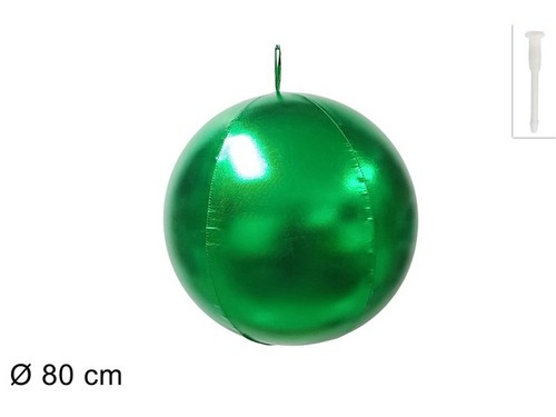 Palla gonfiabile 80cm verde - gonfiabile,