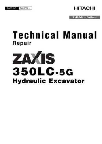 Hitachi zaxis 350lc - zaxis, manuale