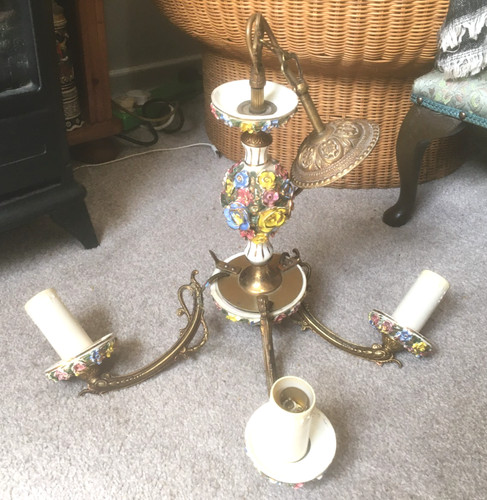 Lampadario soffitto vintage - lampadario,