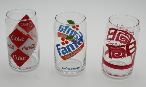 Bicchieri retrò coca - coca, cola