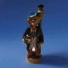 Bottiglia  Ceramica Il Pagliaccio Con Tromba