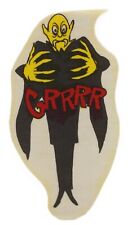 adesivo tessuto vintage vampiro vampire halloween horror figurina paura