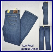 Jeans Lee da uomo pantaloni denim a zampa elefante svasati bootcut dritti w40 54