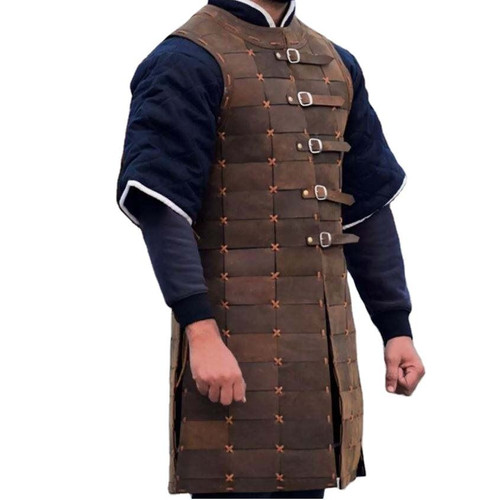 Gilet medievale pelle - gilet,