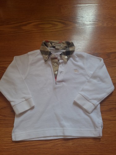 Top burberry bianco ragazzo - top,
