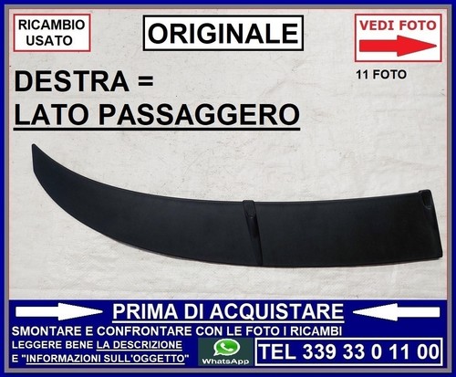 Plastica modanatura destra - plastica, dx