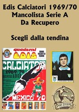 Edis Calciatori 1969/70 Serie A Recupero Scegli dall'elenco Menu a tendina