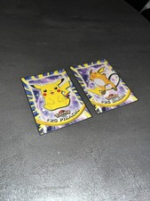 CARTE POKEMON TOPPS SERIE 1999 tv animation edition, #25 PIKACHU-#26 RAICHU