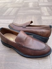 Clarks mocassino uomo 42 in pelle marrone
