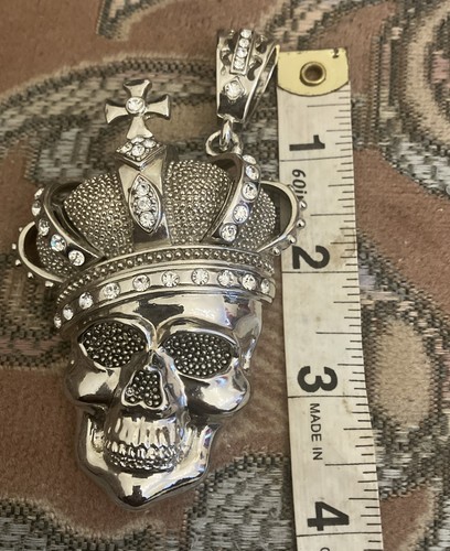 Collana con ciondolo teschio - ,