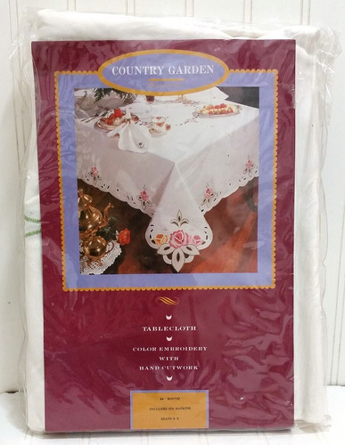 Set tovaglia vintage nuova - set,