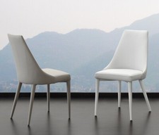 4 SEDIE SEDUTA E SCHIENALE IN ECOPELLE NEW DESIGN x SOGGIORNO TAVOLO PRANZO 240