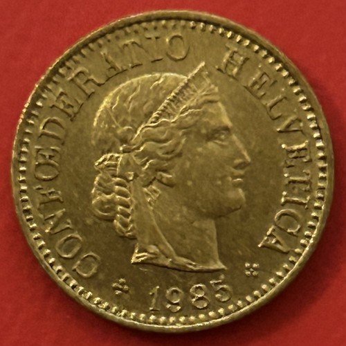 Moneta svizzera 5 rappen - moneta,