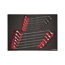 Chiavi Inglesi Poligonali per Carrello Tappetino Set 12pz - WÜRTH 0965905405
