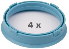 4 anelli di centraggio per cerchi in lega da 66,60 mm a 56,60 mm in plastica ...