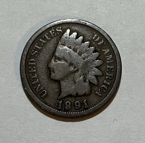 1891 indian head one - one, cent