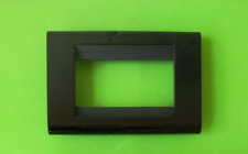 placca a 3 posti Bticino Living nera 4713 originale in metallo usata