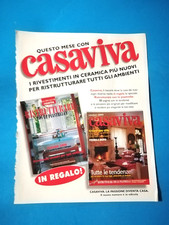 CLIPPING DI GIORNALE PUBBLICITA' RIVISTA CASAVIVA DA COLLEZIONE - (96)