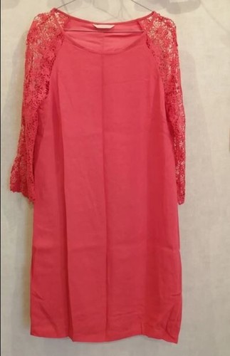 Robe droite rouge doublée