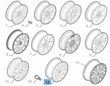 Cerchio in Leg 7,0J x 17 per