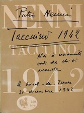 Taccuino 1942 - Nenni Pietro - Edizioni Avanti! - 1955